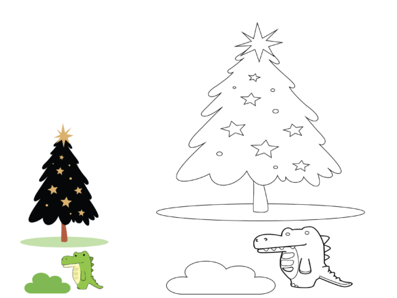 Animal Crocodile Christmas Coloring Kids Embroidery Review