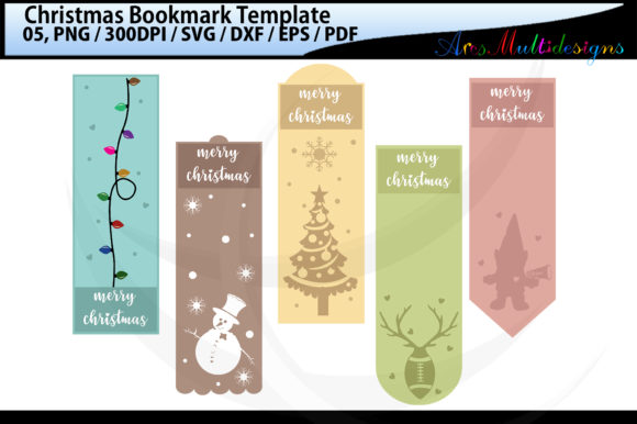 Christmas Bookmark Template Porch Sign