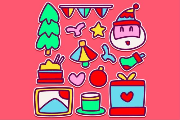 Christmas Doodle Cartoon Designs