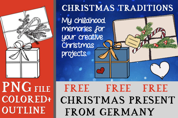 Christmas Free Presents Clipart Illustrations