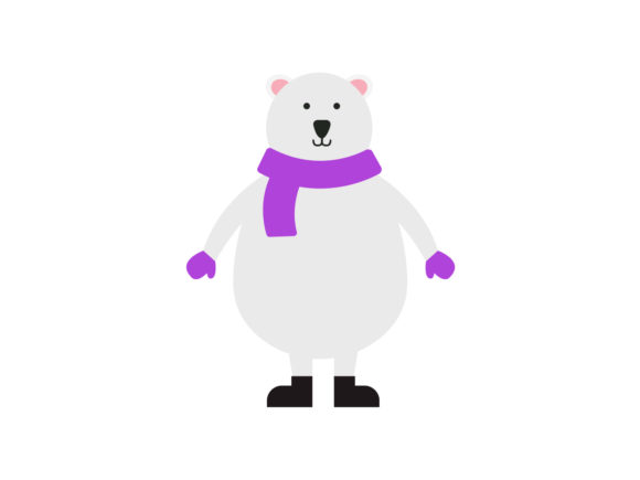 Christmas Illustration Polar Bear