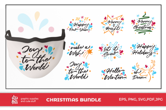 Christmas Mask Design - Bundle Illustrations Review