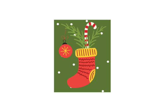 Christmas Socks Candy Illustrations