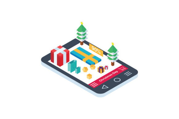 Flat Illustration Christmas Sale for Branding and Marketing