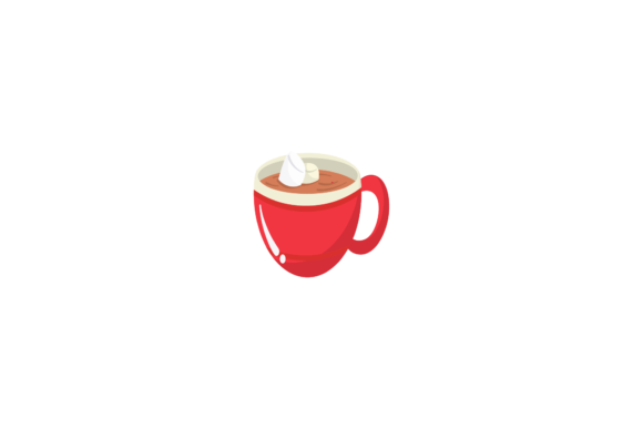 Hot Chocolate Christmas Illustration