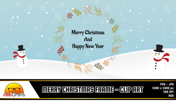 Merry Christmas Frame - Clip Art 03