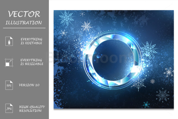 Round Frost Christmas Banner: A Visual Statement for Seasonal Branding