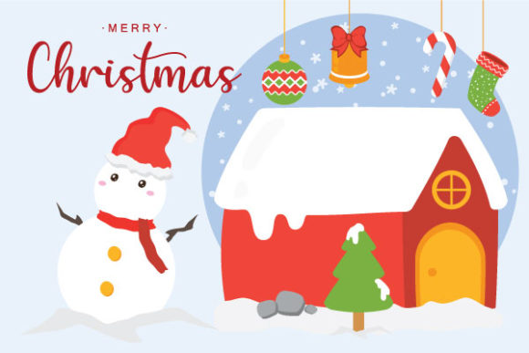 Snowy Christmas Day Properties Vector