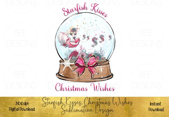 Starfish Kisses, Christmas Wishes Illustrations for Crafting